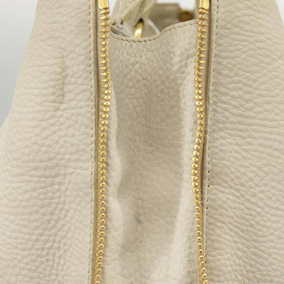 PRADA Tote Bag Leather White Gold - Picture 8 of 13